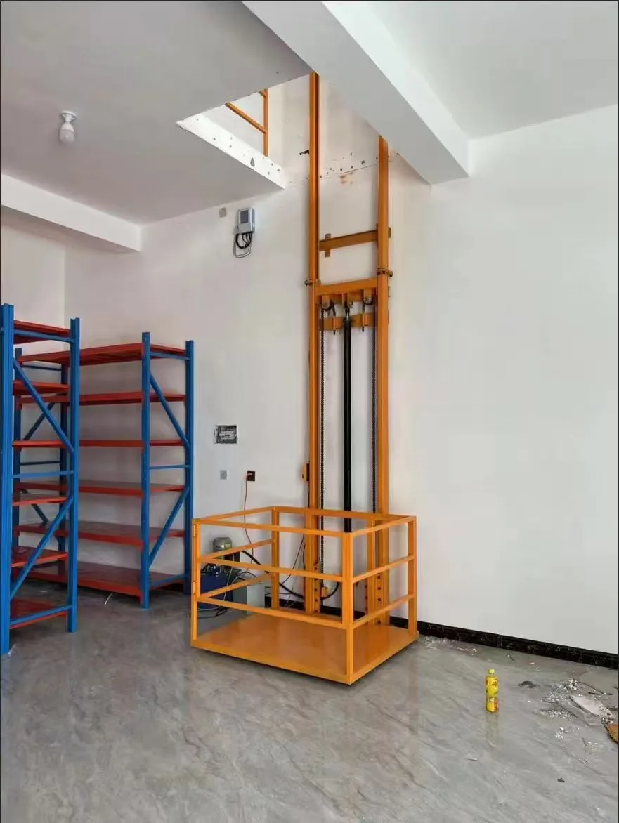 Goods lift installation reference